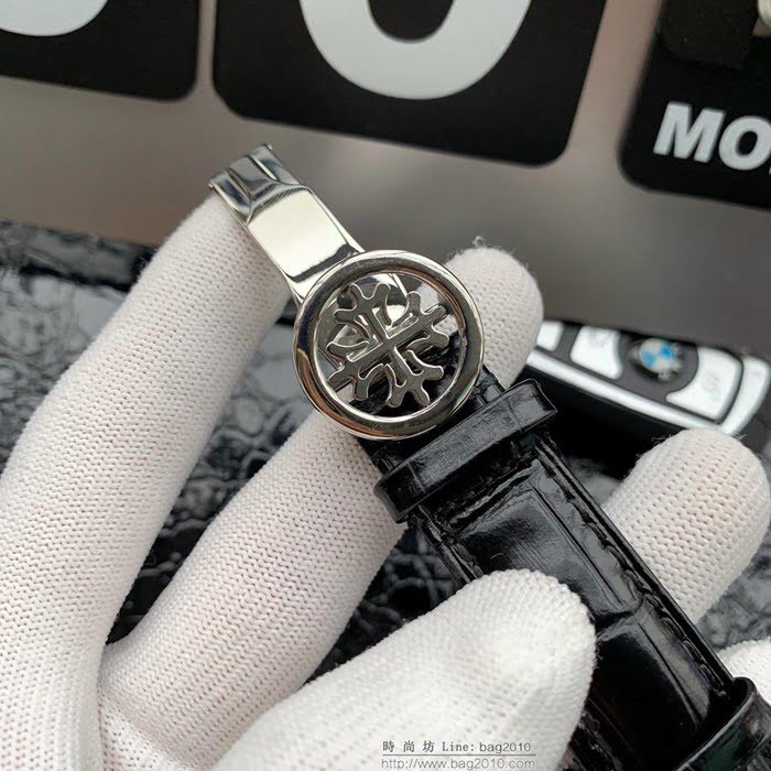 百達翡麗PATEK PHILPPE 2019新款 進口9100多功能機芯 超強防水 小牛皮錶帶 高端男士腕表  wssb3520